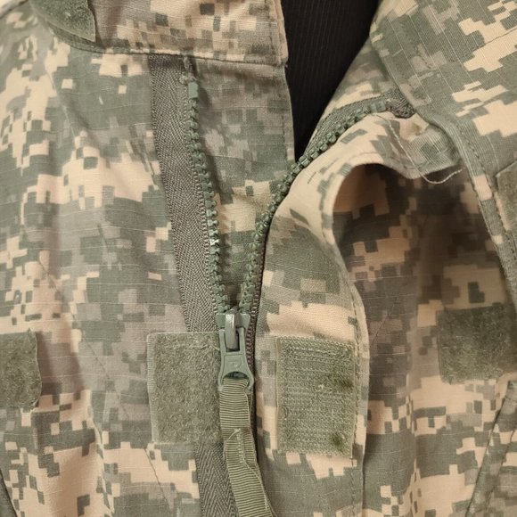 US Army Medium Long Digital Camo BDU Uniform Hunting Field Full Zip Jacket Shirt - Picture 5 of 12